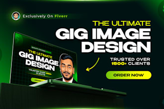 design clickable gig picture  fiverr gig image and gig cover