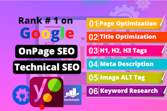 do website onpage SEO and technical optimization service of wordpress site