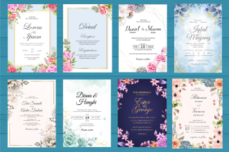do unique  wedding invitation or greeting cards for any event