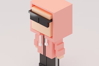 create amazing 3d voxel art and illustration using blender