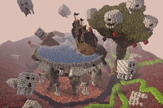 build beautiful buildings for you in minecraft