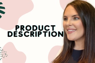 write captivating product descriptions
