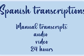 do spanish transcriptions in 24 hours