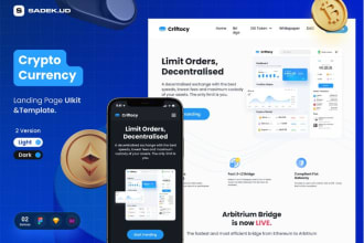create your cryptocurrency landing page