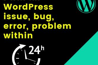 fix wordpress fatal errors, and issues within 24 hours