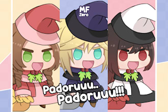 draw cute chibi padoru for you