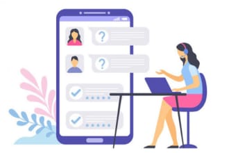 give customer support, customer service and chat support