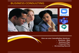 do one on one business consultation via zoom, team or meet