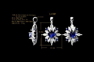 design a 3d cad jewelry model and render it