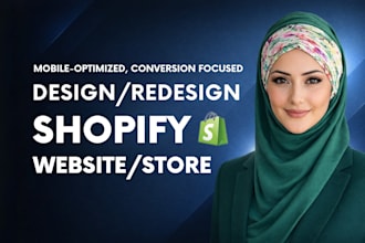 build, revamp, design, redesign shopify website or dropshipping shopify store