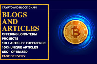 write SEO optimized crypto blockchain and nft blogs