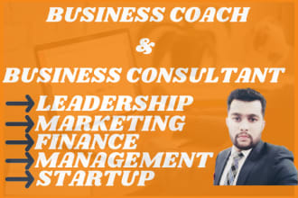coach you on business startup marketing leadership management
