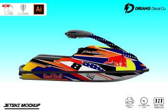 custom wrap decal design for your jetski