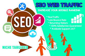 bring real visitors and targeted traffic to your website by using SEO