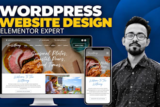design wordpress website with elementor