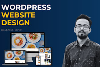 design wordpress website with elementor