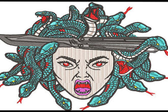 do embroidery digitizing logo design into dst file in 1 hour
