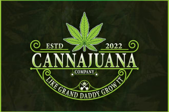 do cannabis marijuana or weed logo design