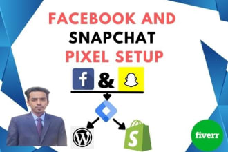 setup facebook pixel and snapchat pixel with GTM