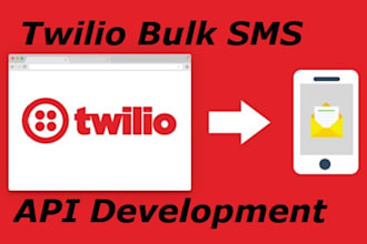 twilio bulk SMS API development