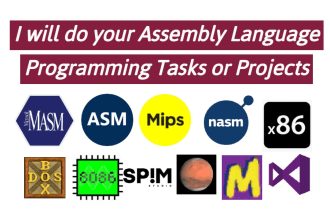 do assembly language programming tasks and projects in masm nasm mips x86 marie