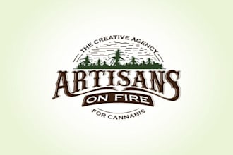 do a vintage logo for a new cannabis based or content agency