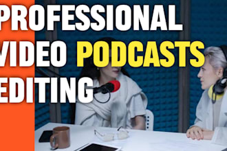 professionally edit your video podcasts upto 3 cameras