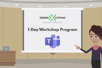 create a 2d animated elearning course or video