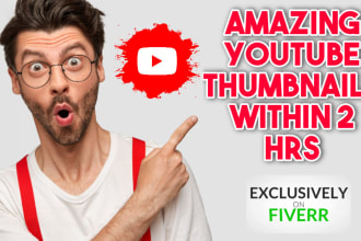 create an amazing youtube thumbnail within 2 hrs