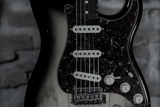 play solos, leads and rhythm guitar or compose full song