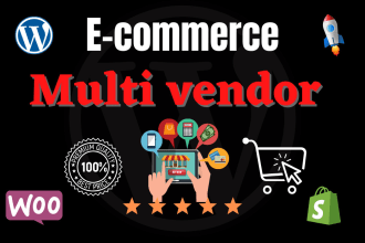 build wordpress multi vendor ecommerce marketplace website or multi vendor