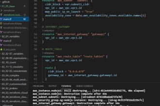 build you AWS and  gcp infrastructure using terraform
