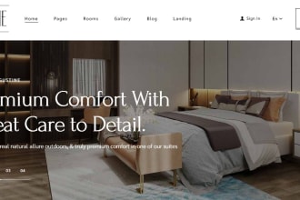 design hotel booking website, hotel booking, booking method, restaurant website