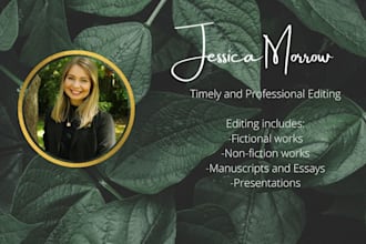 edit your fictional and nonfictional works