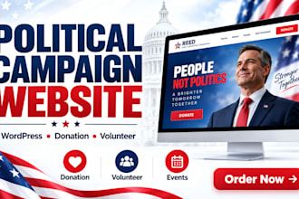 design a wordpress political campaing and election website
