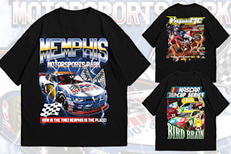 design nascar car bootleg t shirt design