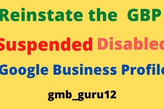 fast reinstate disabled gmb suspended google my business