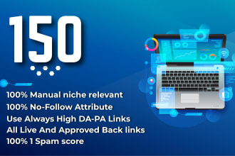 manually 150 niches relevant blog comments backlinks 1 spam