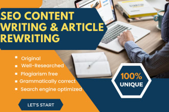 be an SEO content writer and article rewriter