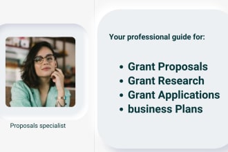 do grant research, grant proposal writing, grant writing as a grant writer