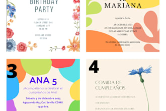design a beautiful invitation for your birthday party