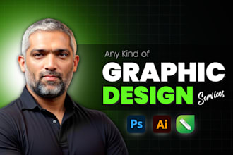 be your expert graphic designer in illustrator, photoshop