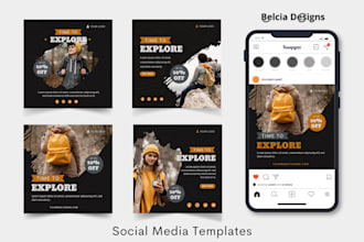 design social media posts and templates