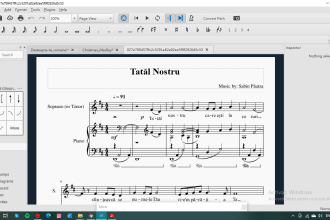 transcribe musical scores to PDF