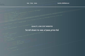 create you a website for your small business or personal hobby