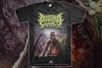 create a t shirt design for a band or brand