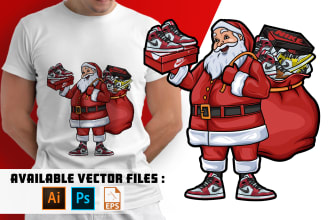 custom amazing cartoon character for t shirt design