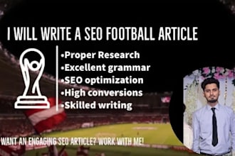 write article on football