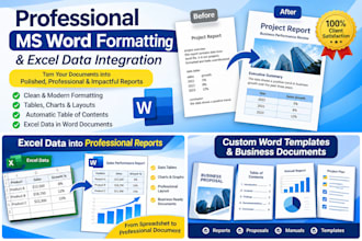 professionally format and design ms word doc