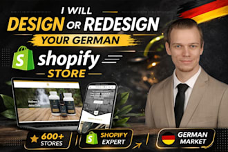 design or redesign your german shopify store website